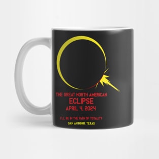 Eclipse 2024 San Antonio, Texas Mug